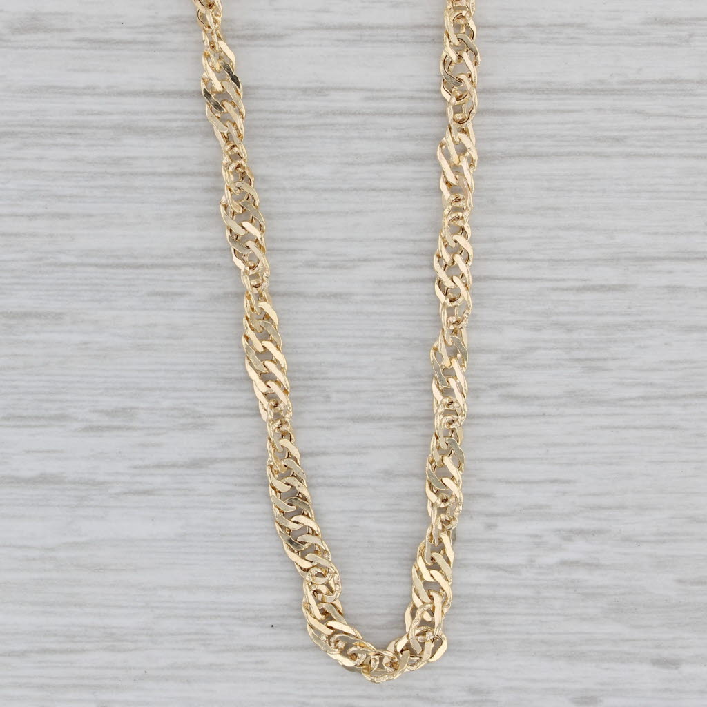 Singapore Chain Necklace 10k Yellow Gold 18 3.6mm