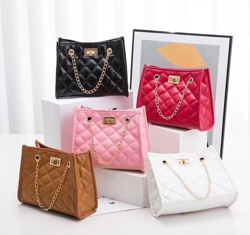 New Fashion Women's Solid Color Geometric Embroidered Bag