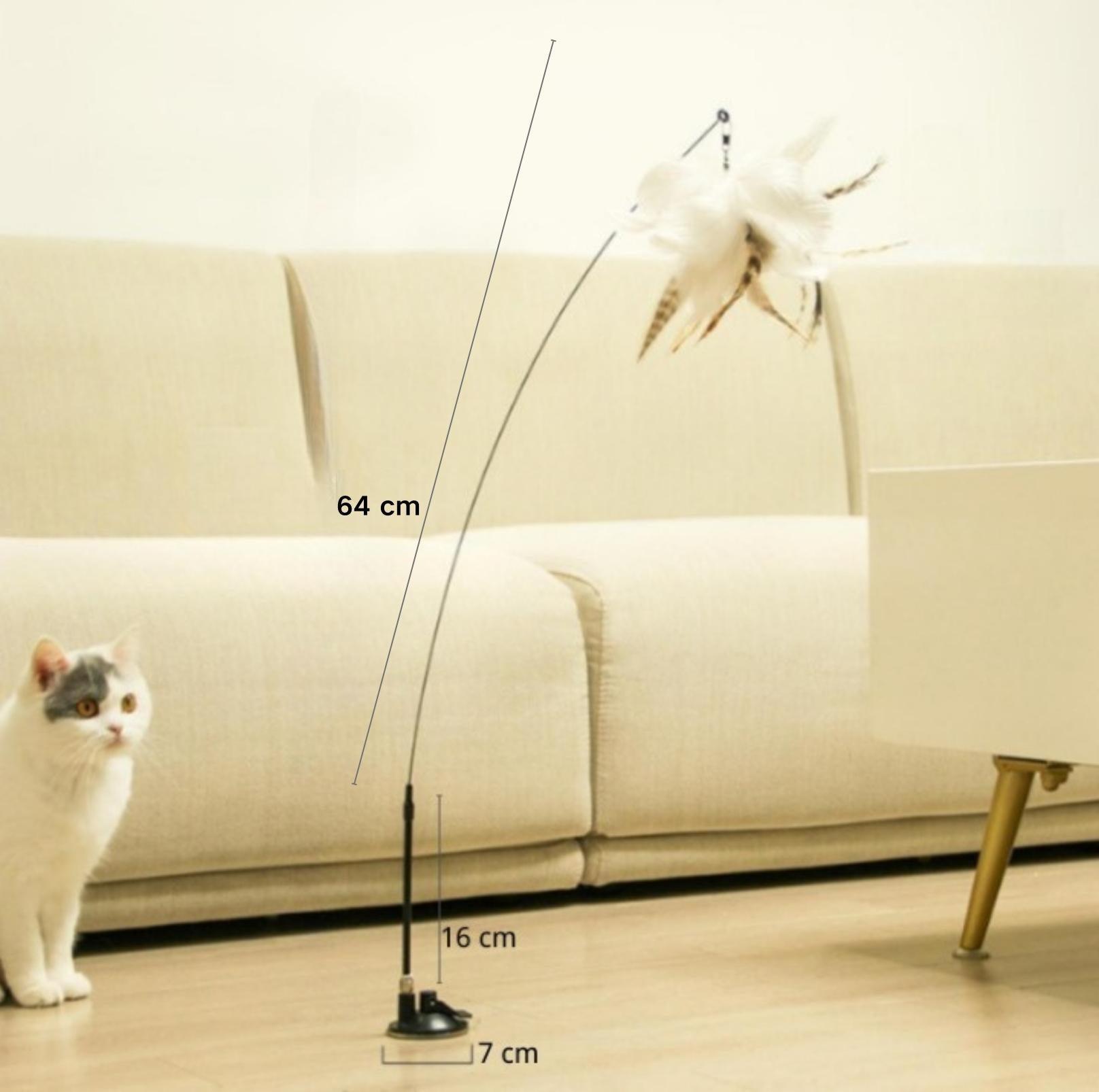 Free Your Hands: Extended Elastic Wire Cat Stick Teaser Cat Toys