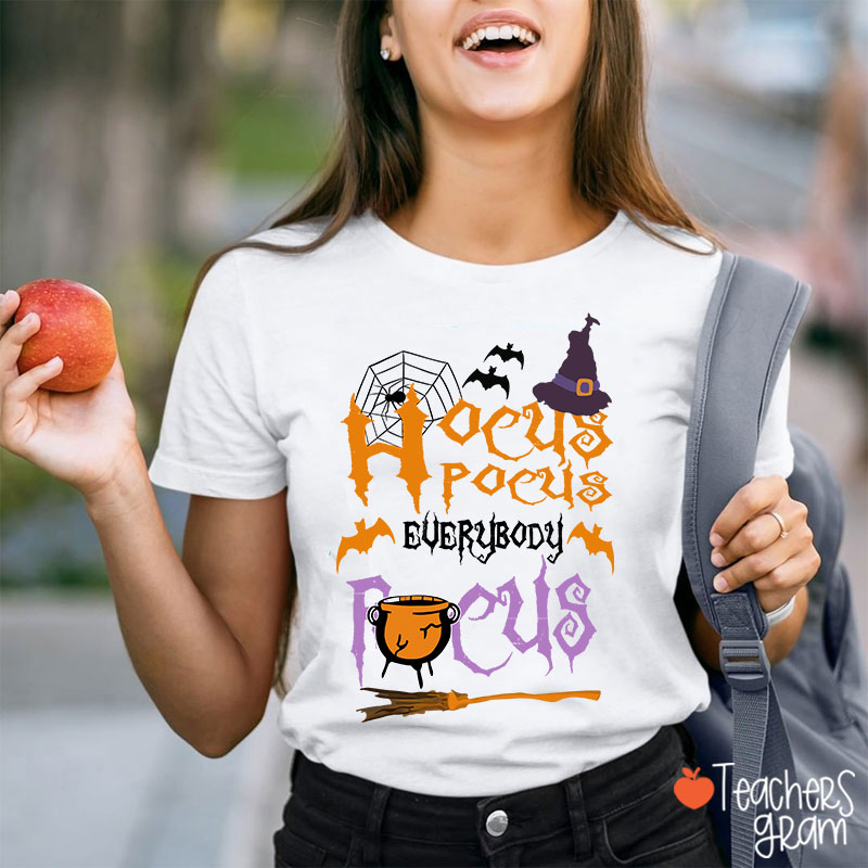 Hocus Pocus Everybody Focus Witch Hat T-Shirt