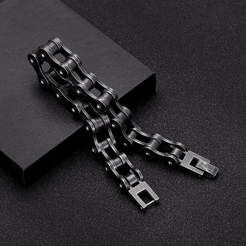 Titan Craft Vintage Black Chain Bracelet