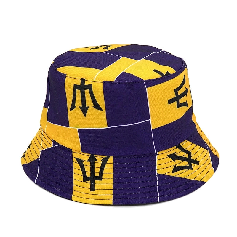 Unisex Basic Geometric Big Eaves Bucket Hat