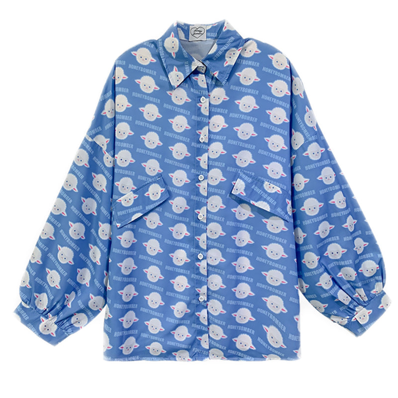 Fashion cute sheep pattern shirt KF81573