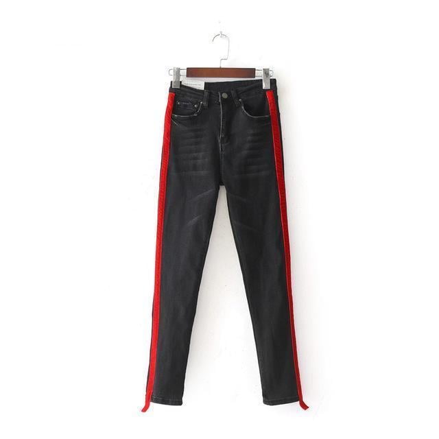 Velvet Stripe Jeans