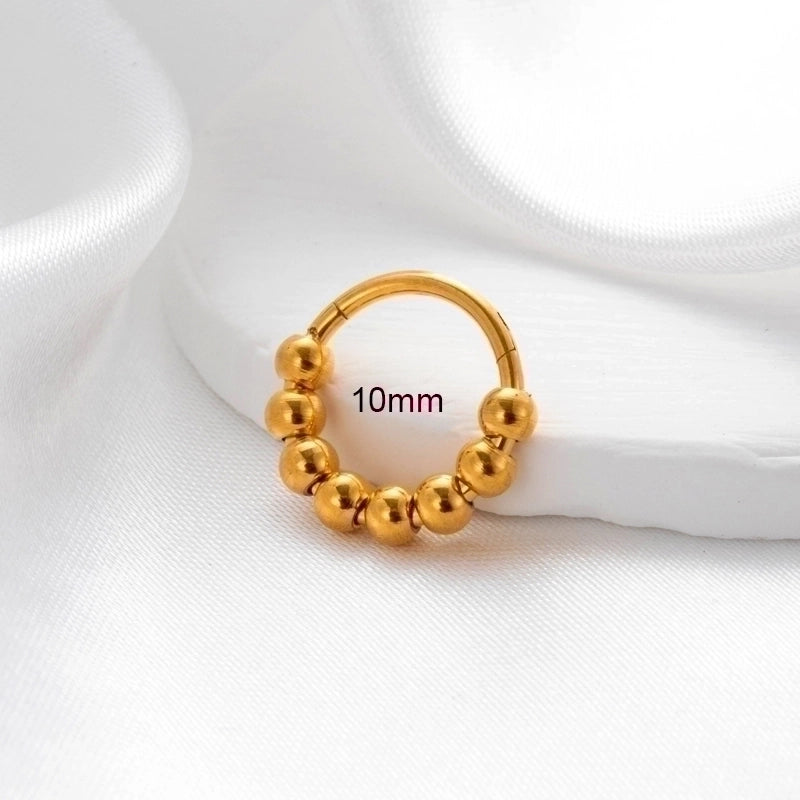 1 Piece Nose Rings & Studs Minimalist Classic Style Circle 316L Stainless Steel  Plating