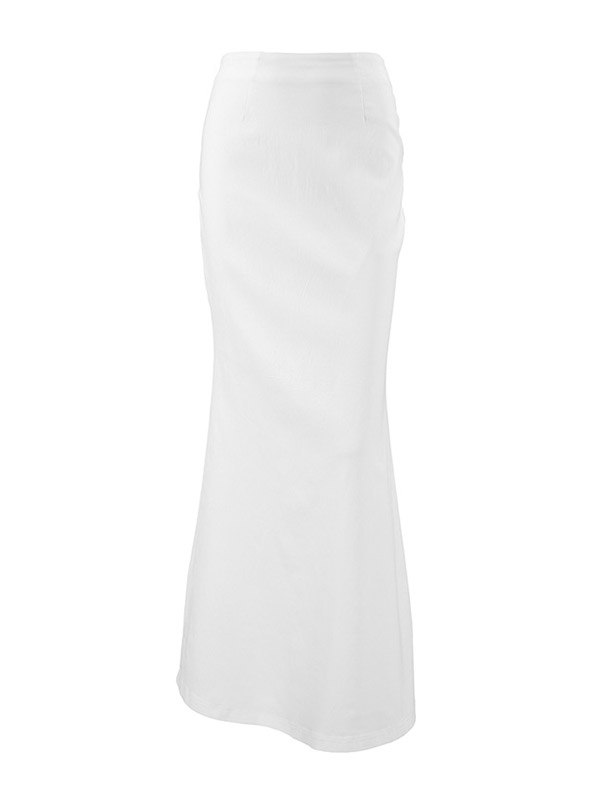 Bodycon High Waisted No Belt Solid Color Skirts Bottoms