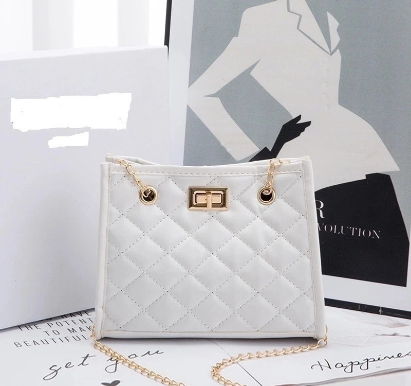 New Fashion Women's Solid Color Geometric Embroidered Bag