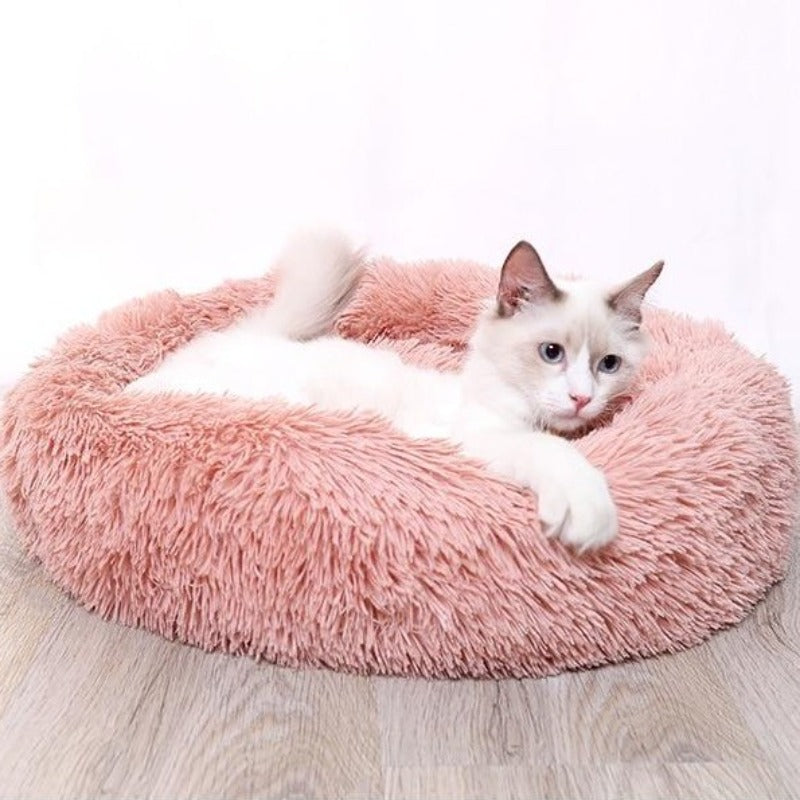 Calming Pet bed | Comfy Dog Bed High Stretch Soft Faux Fur for Dogs &  Cats