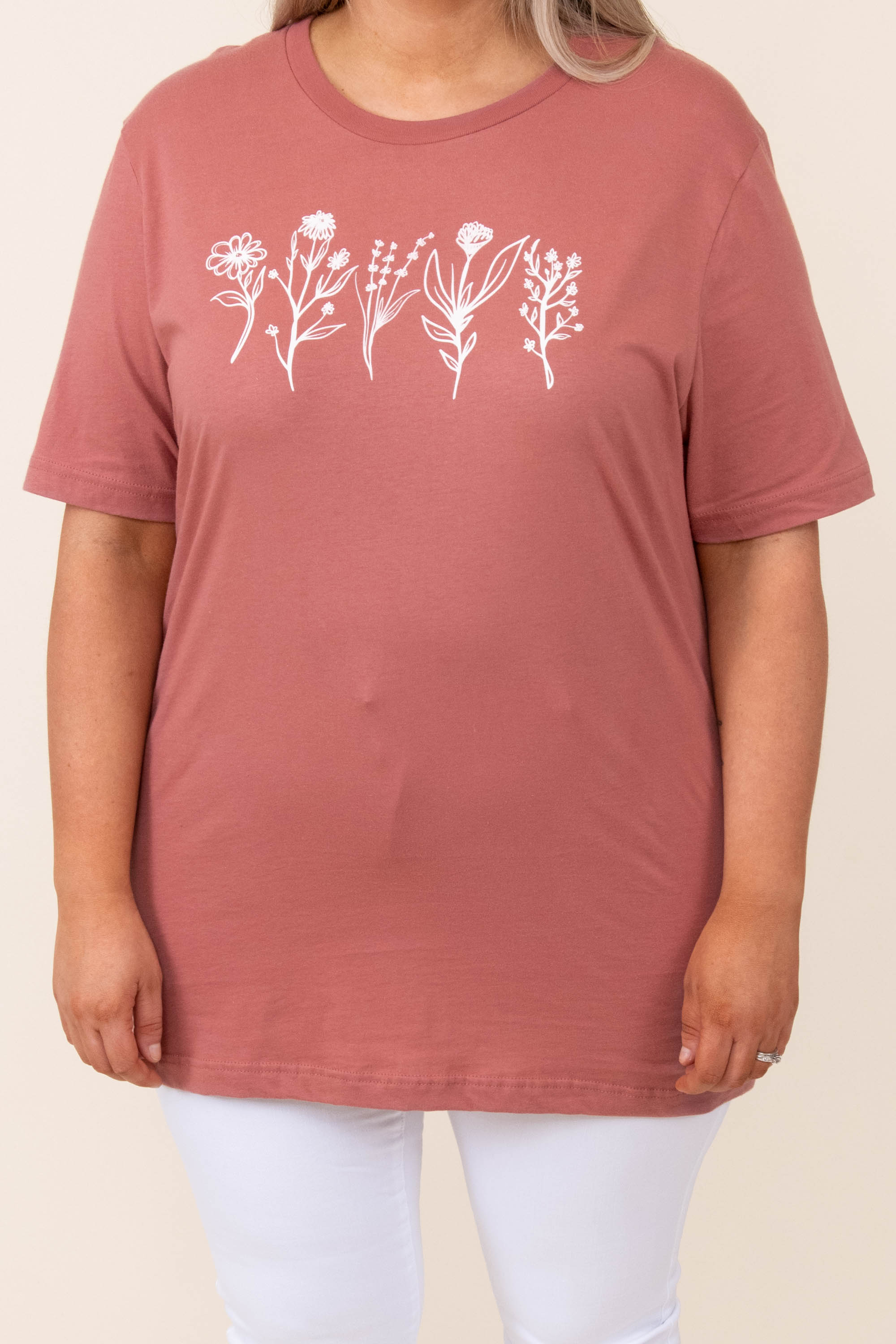 Ever Bloom Tee. Mauve