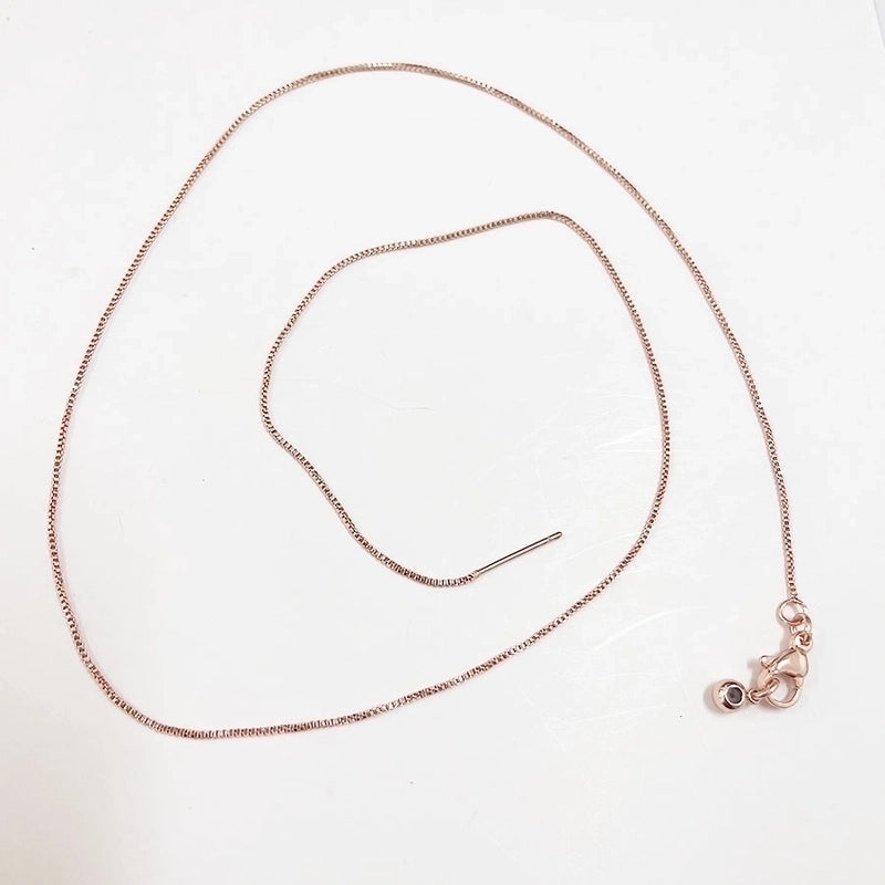 Minimalist Classic Style Solid Color Copper 18k Gold Plated 24k Gold Plated White Gold Plated Necklace In Bulk