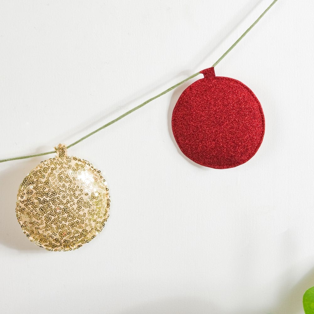 Christmas Baubles Bunting 98 Inch