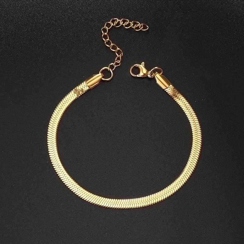 Minimalist Geometric Stainless Steel Metal Bracelets 1 Piece