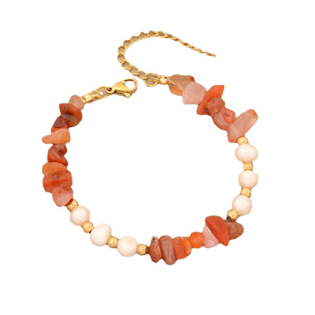 Women Pearl Wave Natural Stone Handmade Bracelets