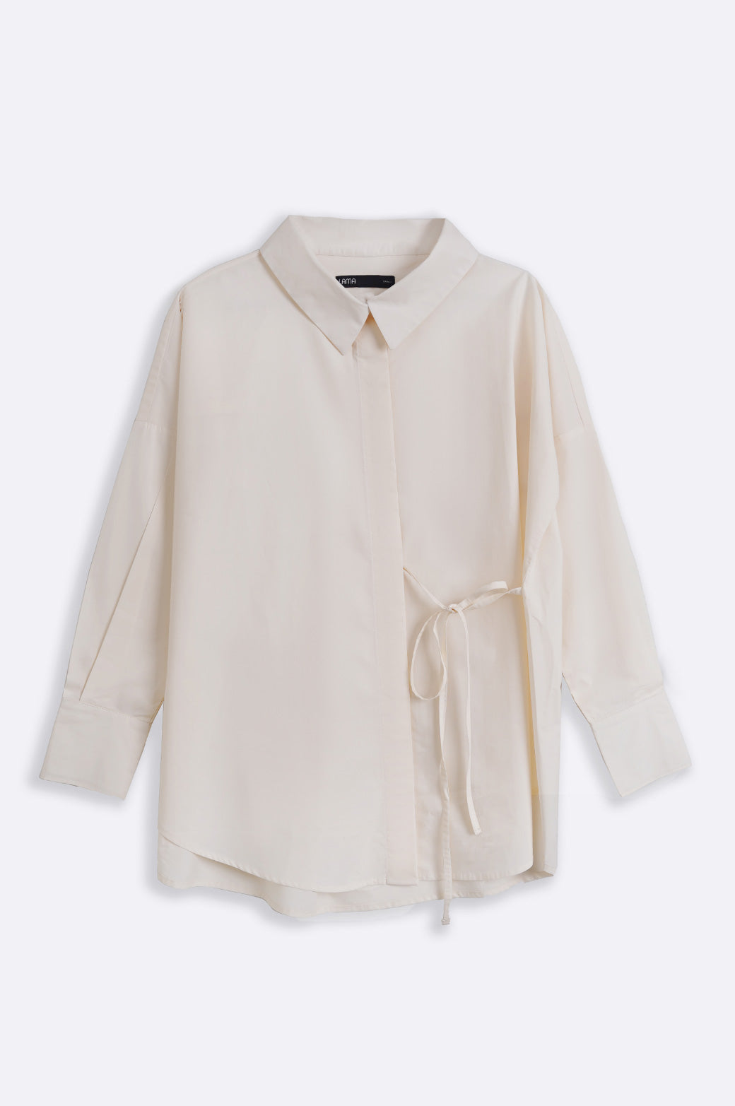 TIE-UP POPLIN SHIRT