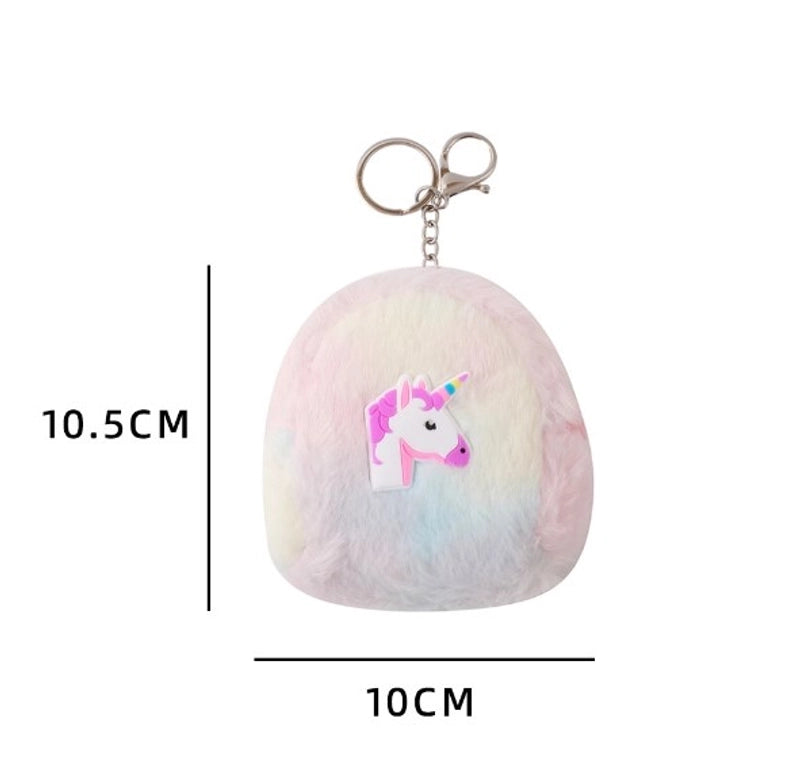Women's Animal Cartoon Plush Zipper Kids Wallets