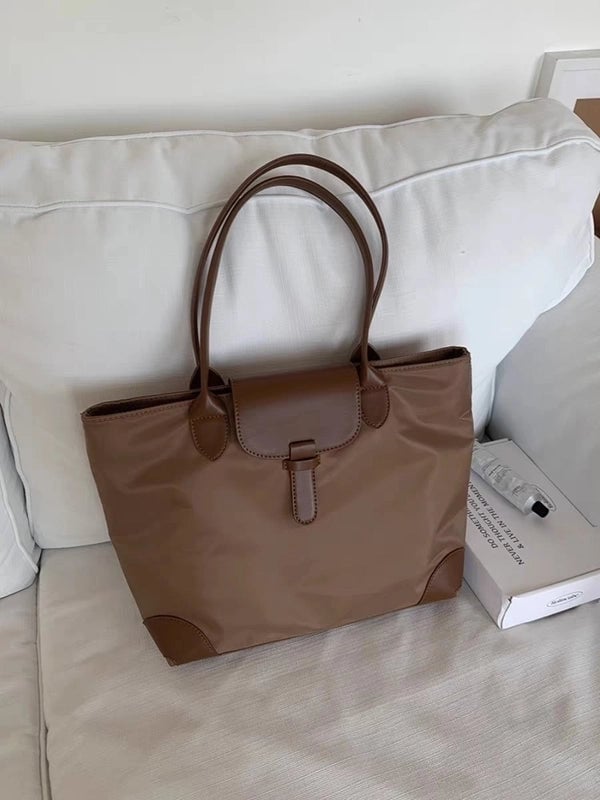 Large Capacity Bag For Women New Single Shoulder Bag Commuter Big Bag Student Class Bag Nylon Cloth Tote Bag