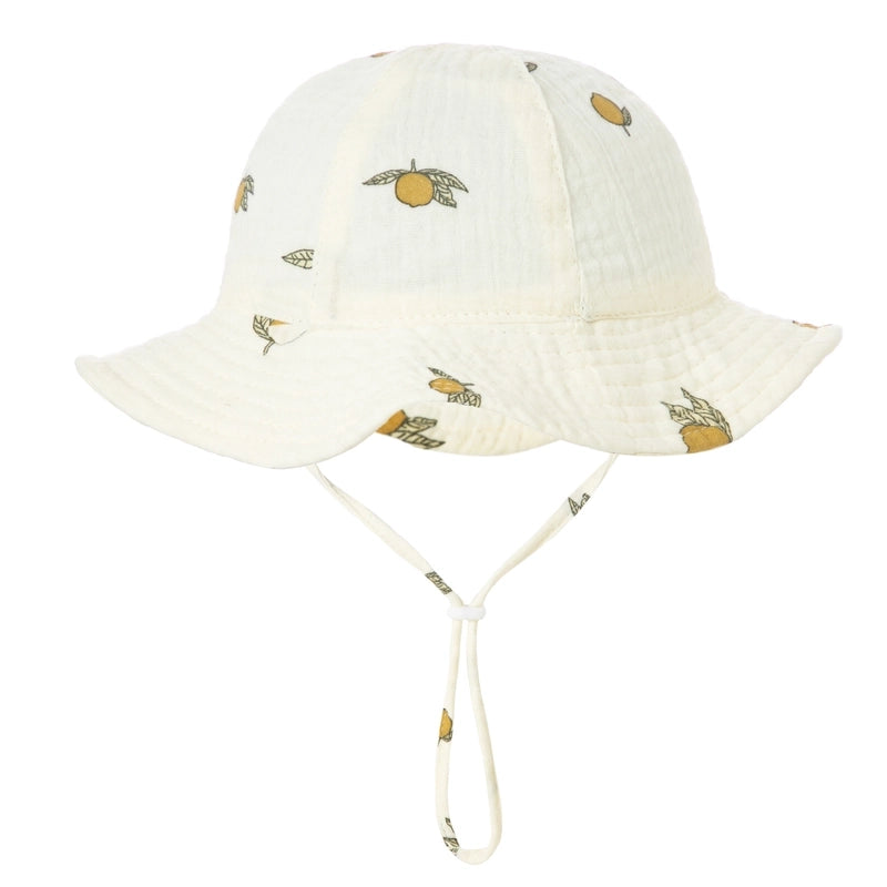 Girl's Cartoon Style Cute Sweet Heart Shape Printing Bucket Hat
