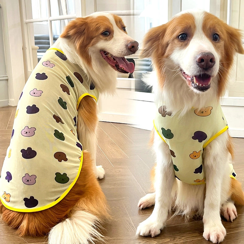 Large Dogs And Dogs 130kg Pet Clothes Mesh Vest Supplies Dog Cat Koji Golden Retriever Method Bucket Sunscreen