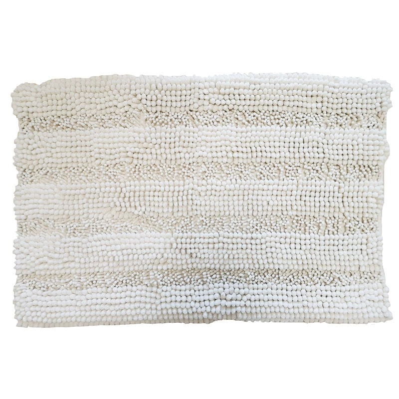 Super soft large grain thick tufted chenille floor mat machine washable suitable for study living room bathroom kitchen
