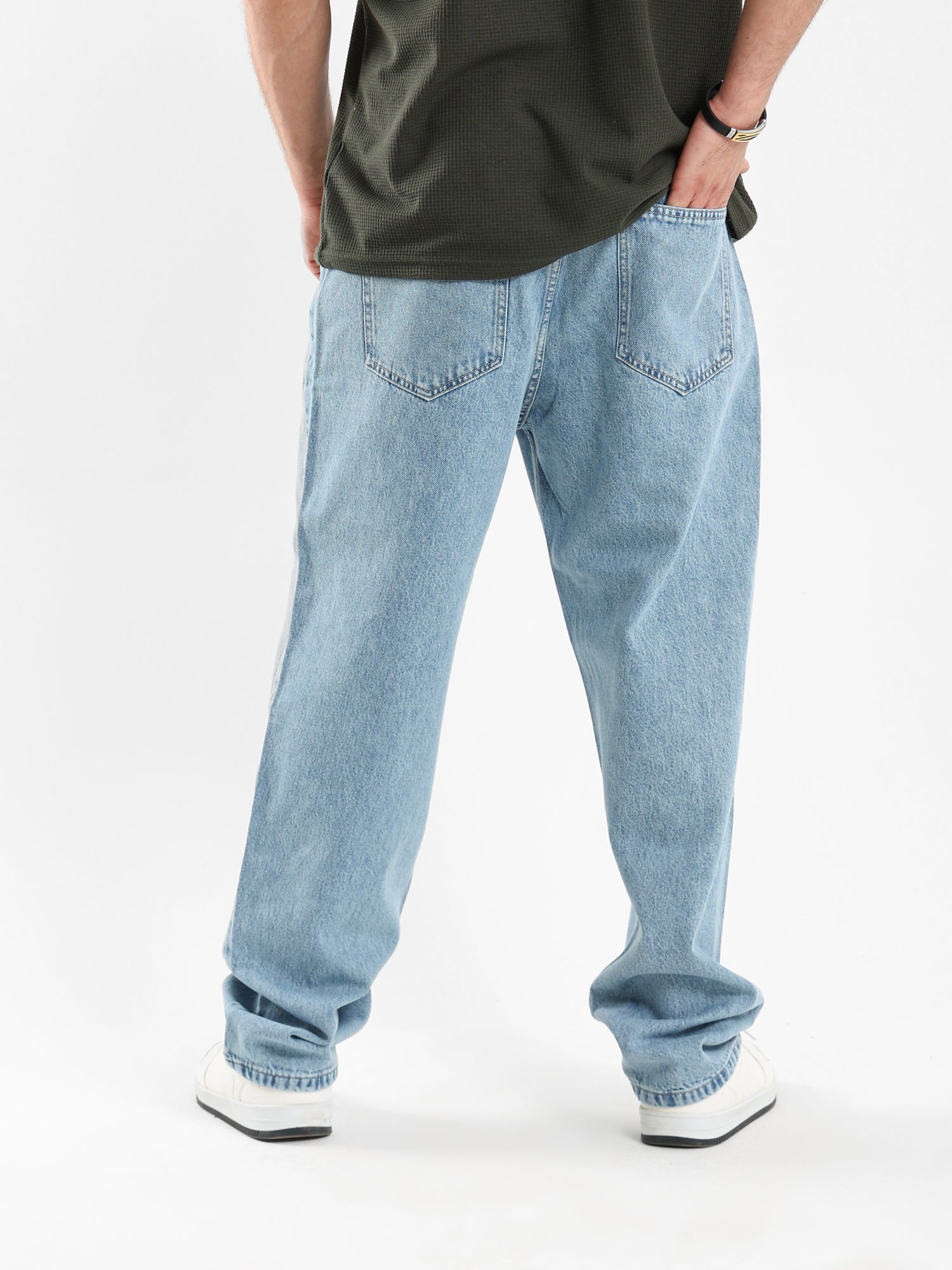 Relaxed Fit Straight Leg Jeans