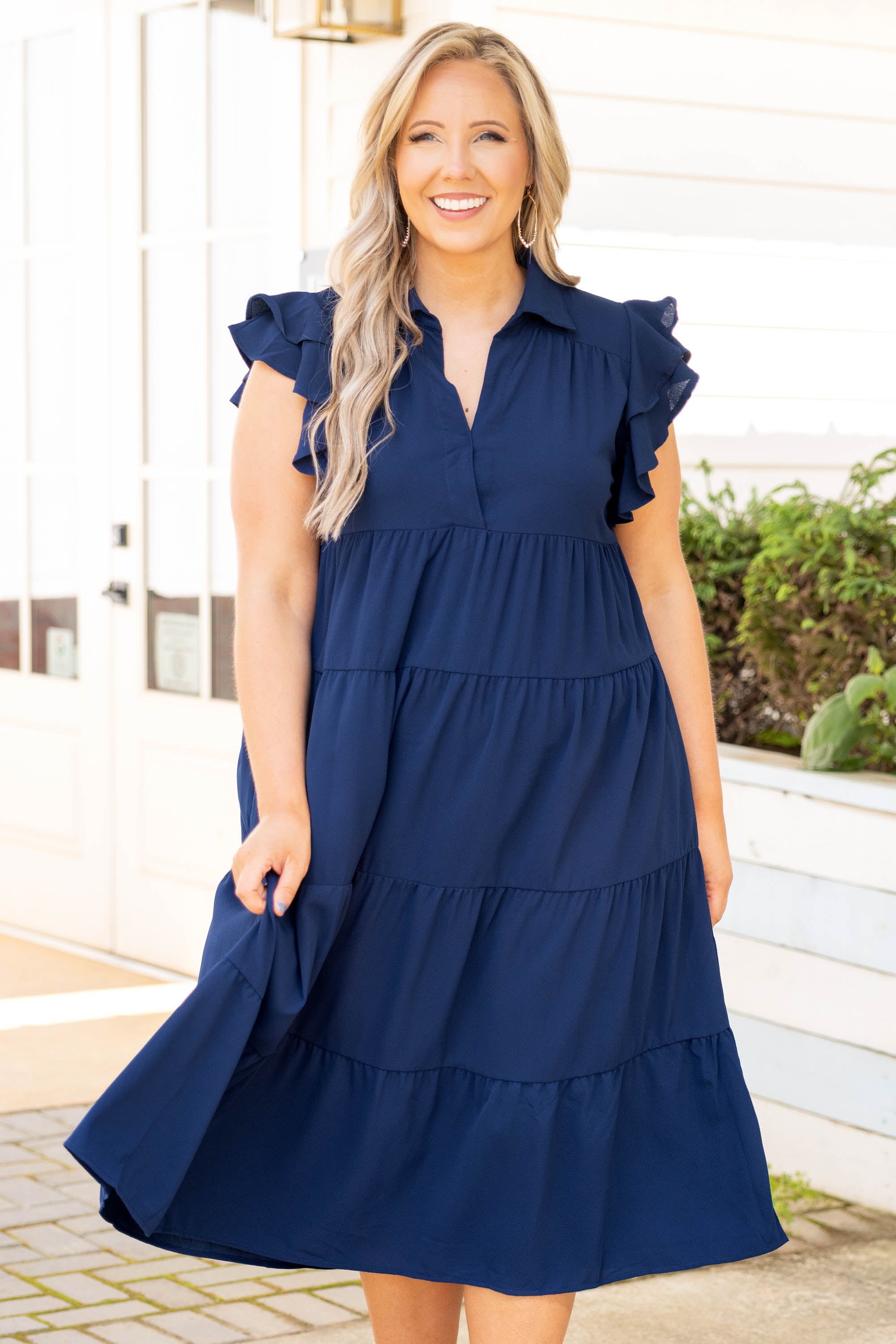 Play Time Dress. Navy