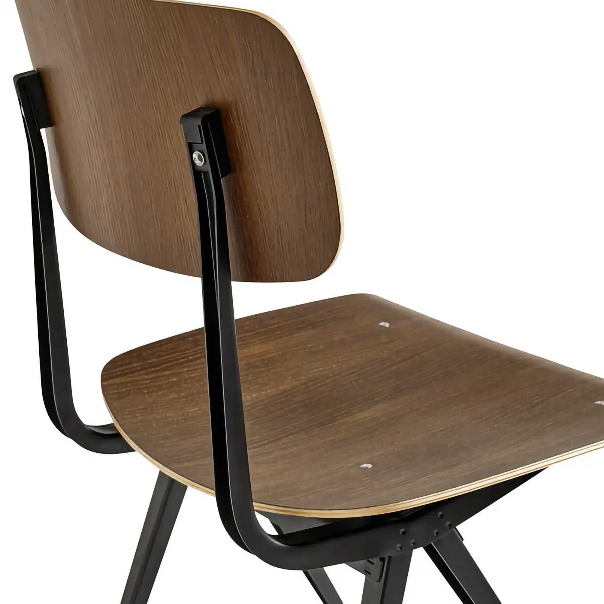Result chair black steel. Smoke Oak