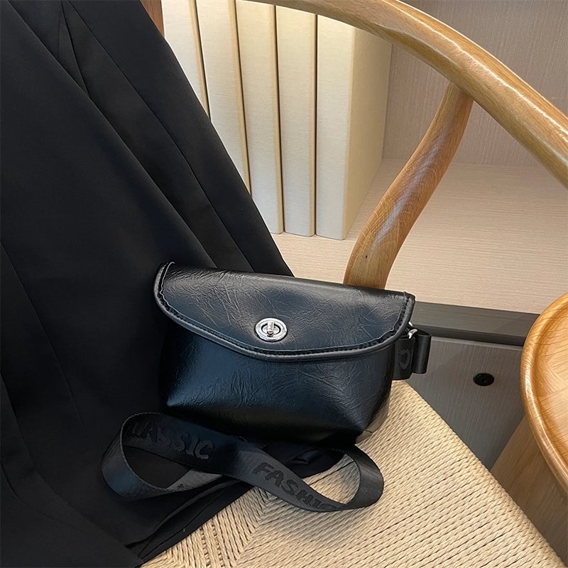 Women's Streetwear Solid Color Pu Leather Waist Bags