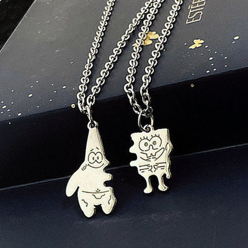 Spongebob Patrick Friendship Necklace