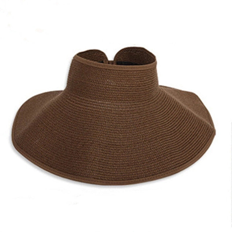 Women's Fashion Solid Color Wide Eaves Sun Hat