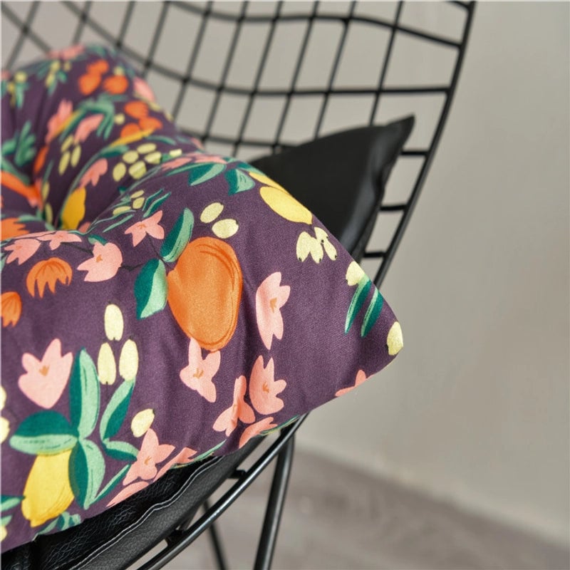Printed Cushion Thickened Chair Cushion Office Sedentary Seat Cushion Dining Chair Cushion Student Chair Cushion