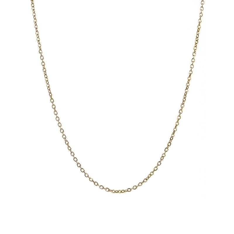 Casual Minimalist Solid Color 304 Stainless Steel 18K Gold Plated Stainless Steel Necklaces