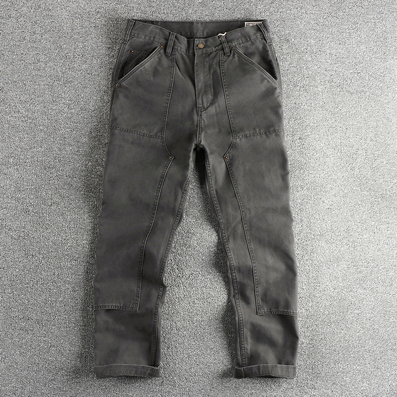 Men's Vintage Multicolor Straight Leg Cargo Pants