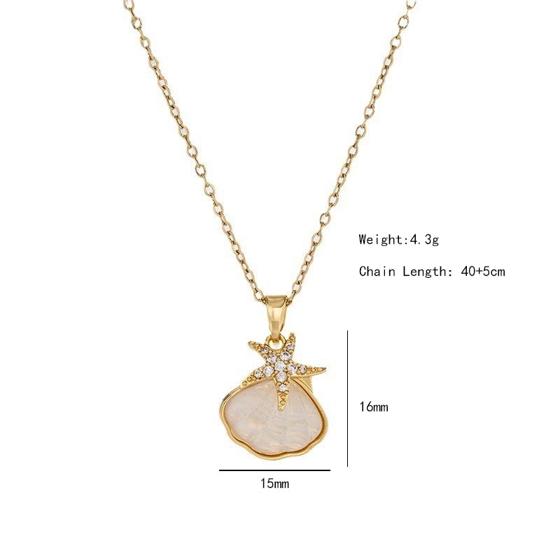 304 Stainless Steel Copper 18K Gold Plated K Gold Plated Inlay Heart Shape Wings Butterfly Zircon Pendant Necklace
