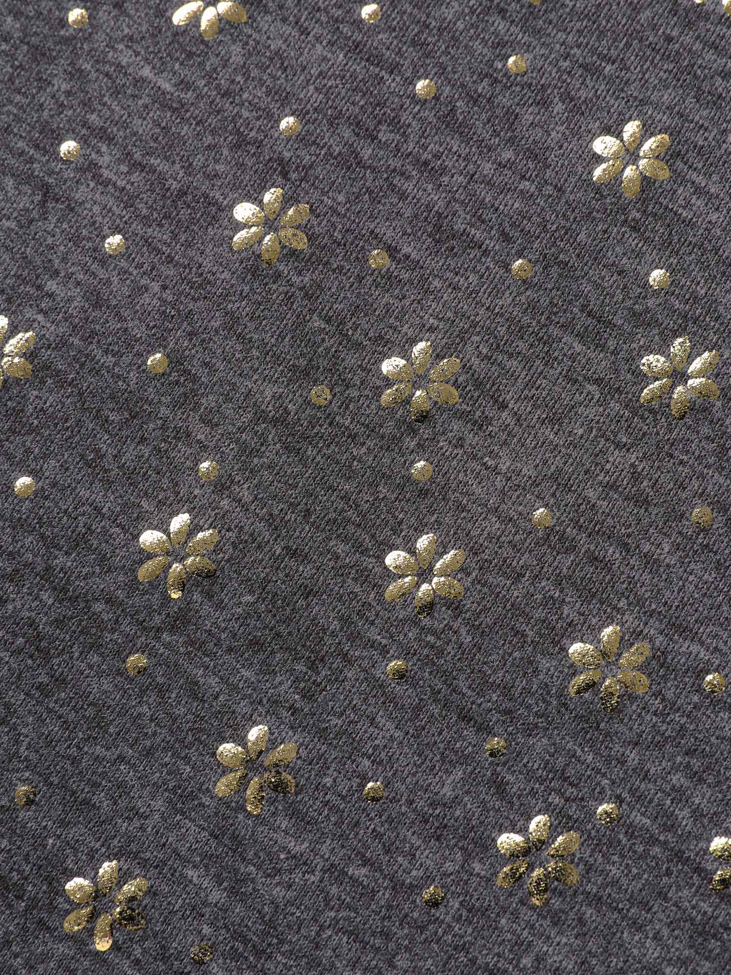 Supersoft Stretchy Gold Floral T-Shirt