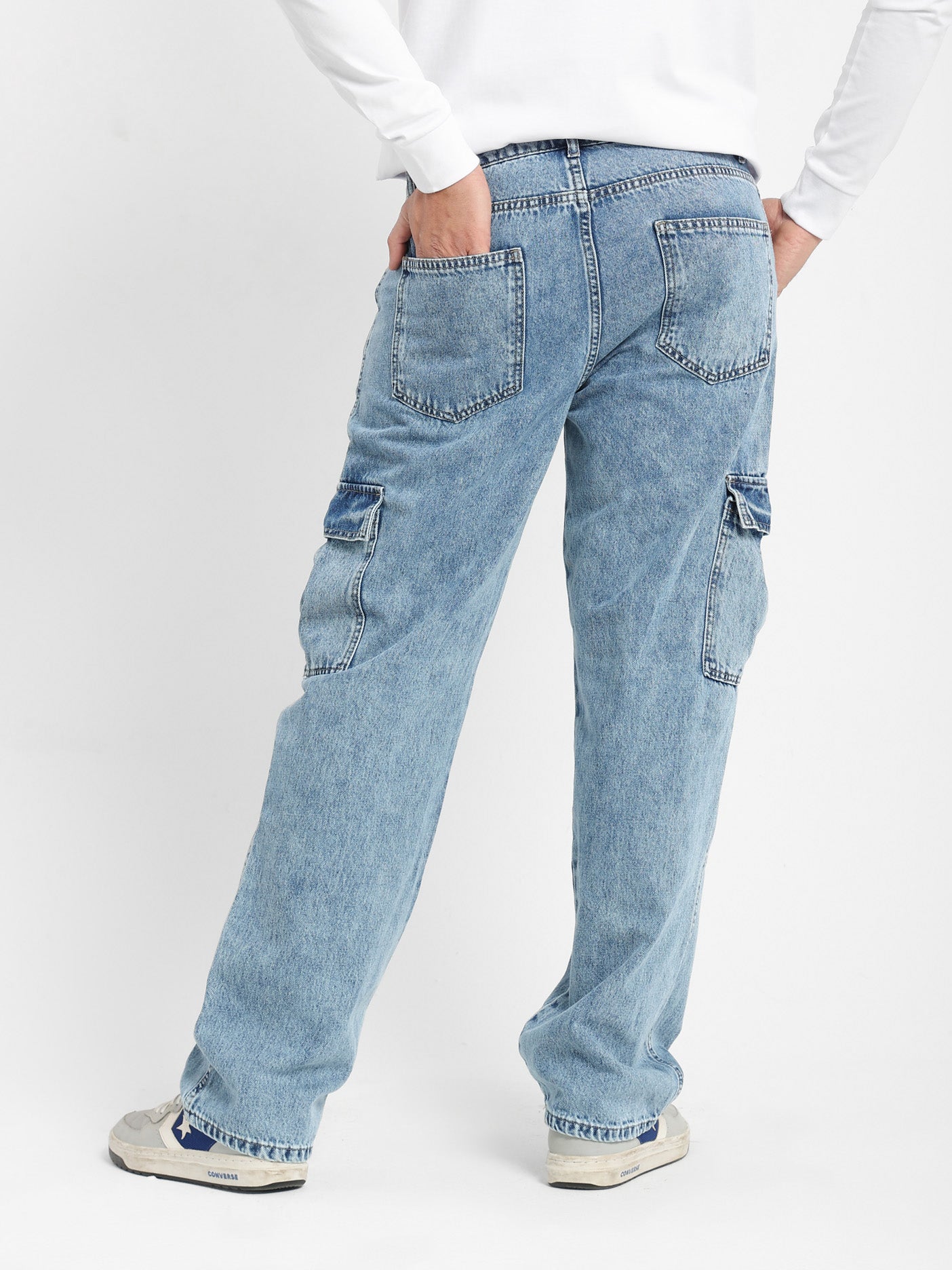 Casual Cargo Denim Jeans