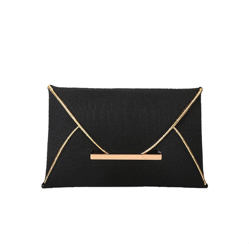 Black Yellow Green Pu Leather Solid Color Clutches