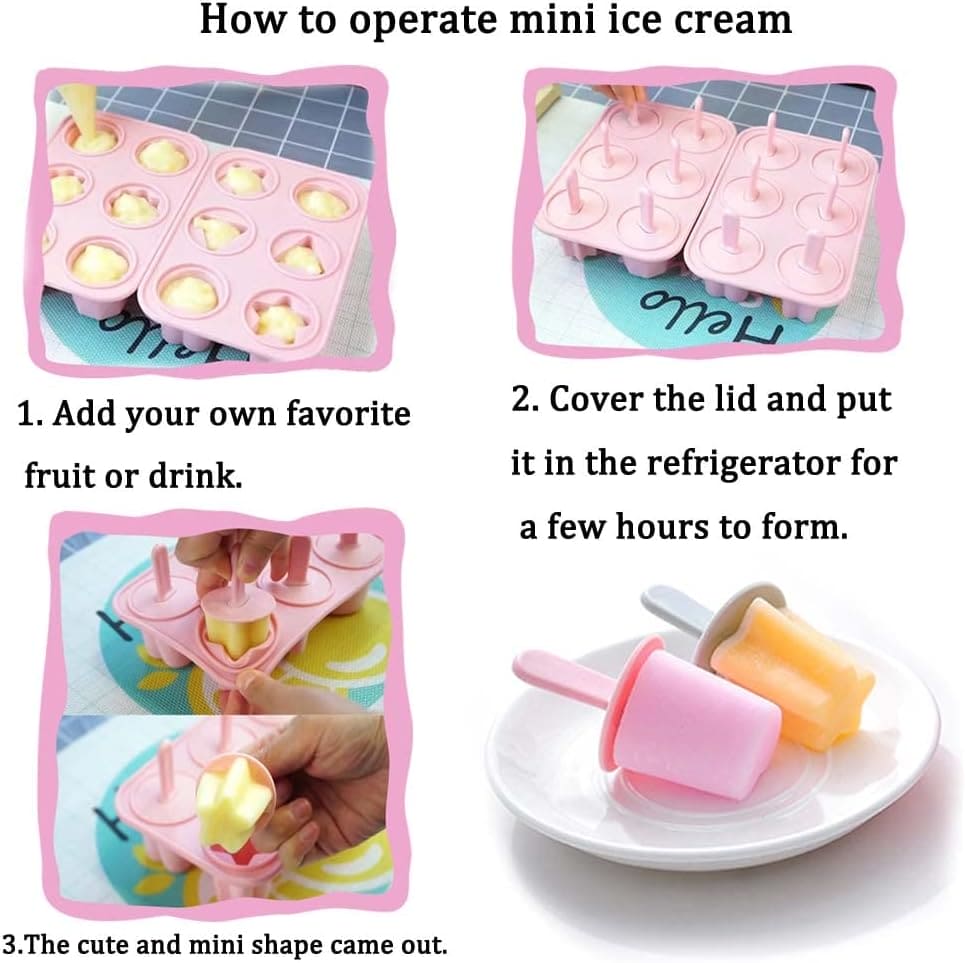 6 HOLES SUMMER ICE-CREAM MAKER POPSICLE MOLD