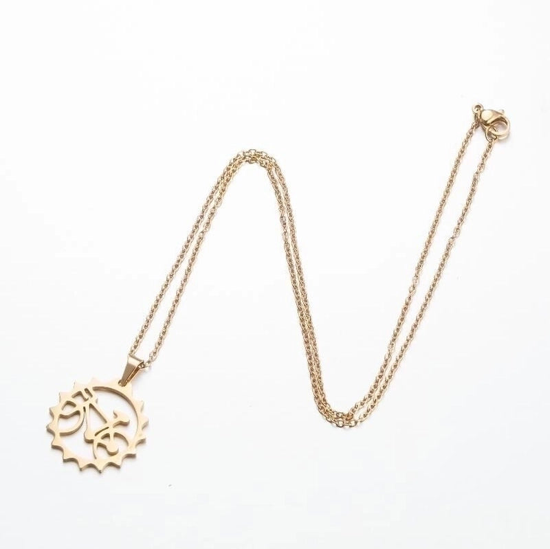Fashion Geometric 201 Stainless Steel 18K Gold Plated Plating Stainless Steel Necklaces