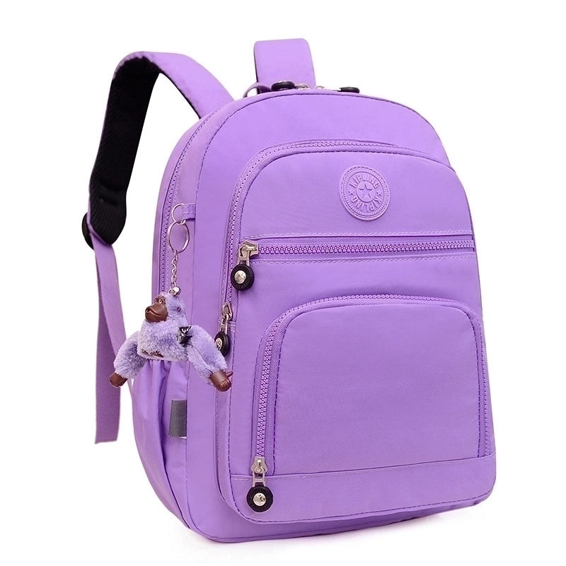 Waterproof 18 Inch Solid Color Holiday Daily School Backpack