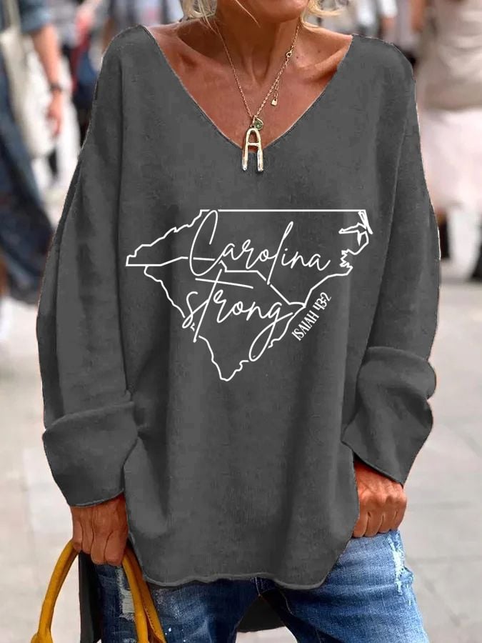 Women's Carolina Strong Print Top