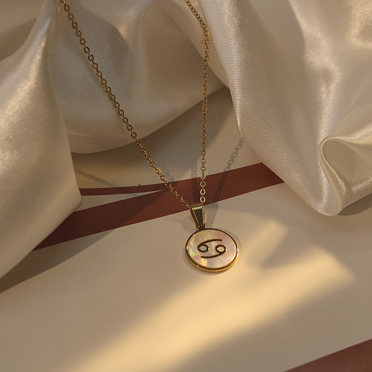 IG Style Zodiac Sign Zodiac Sign Stainless Steel Electroplating Necklaces