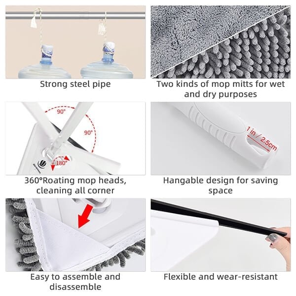 Versatile & Extendable Cleaning Broom🔥Send two pieces of cloth🔥