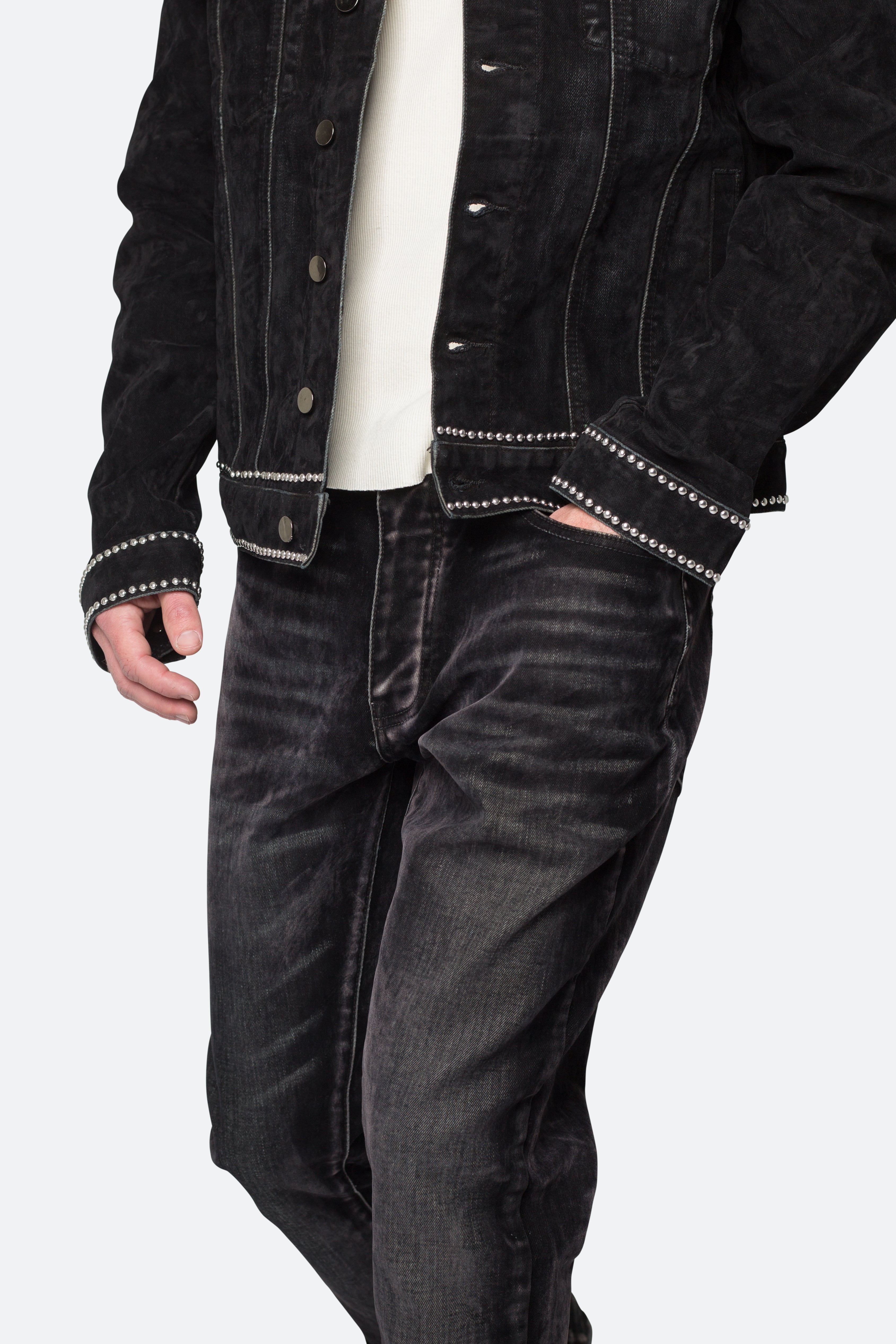 B576 Western Flare Denim - Black