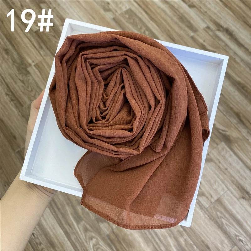 Solid Color Sprinkling Gold Pearl Chiffon Chiffon Fashion Sprinkling Gold Scarf Women's Toe Chiffon Glitter Scarf