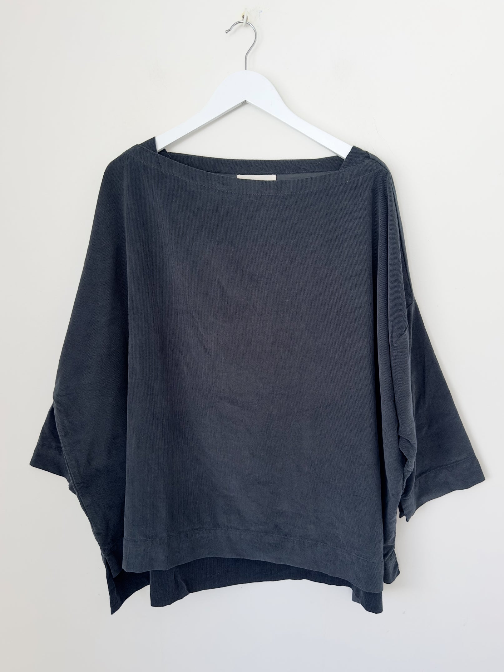 avril top - charcoal cord