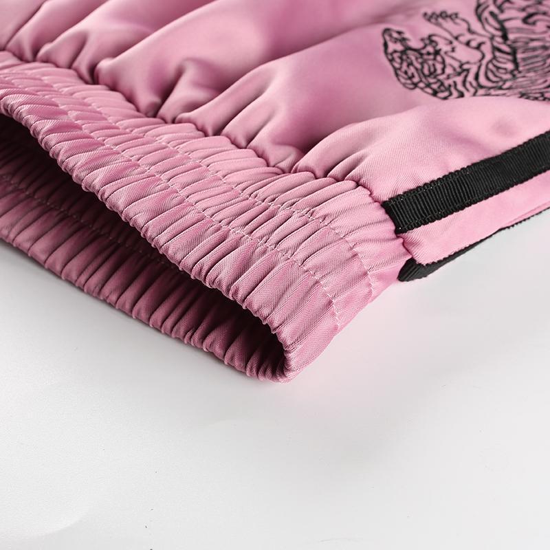 Satin Embroidered Tiger Trousers