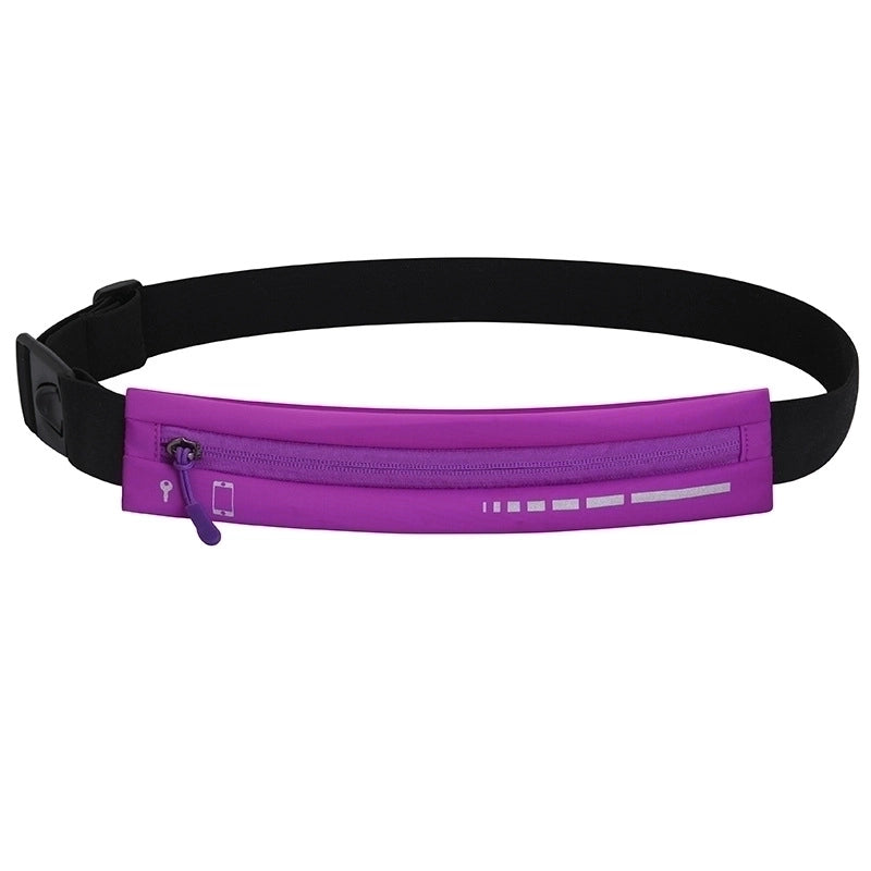 Women's Sports Solid Color Nylon Waist Bags