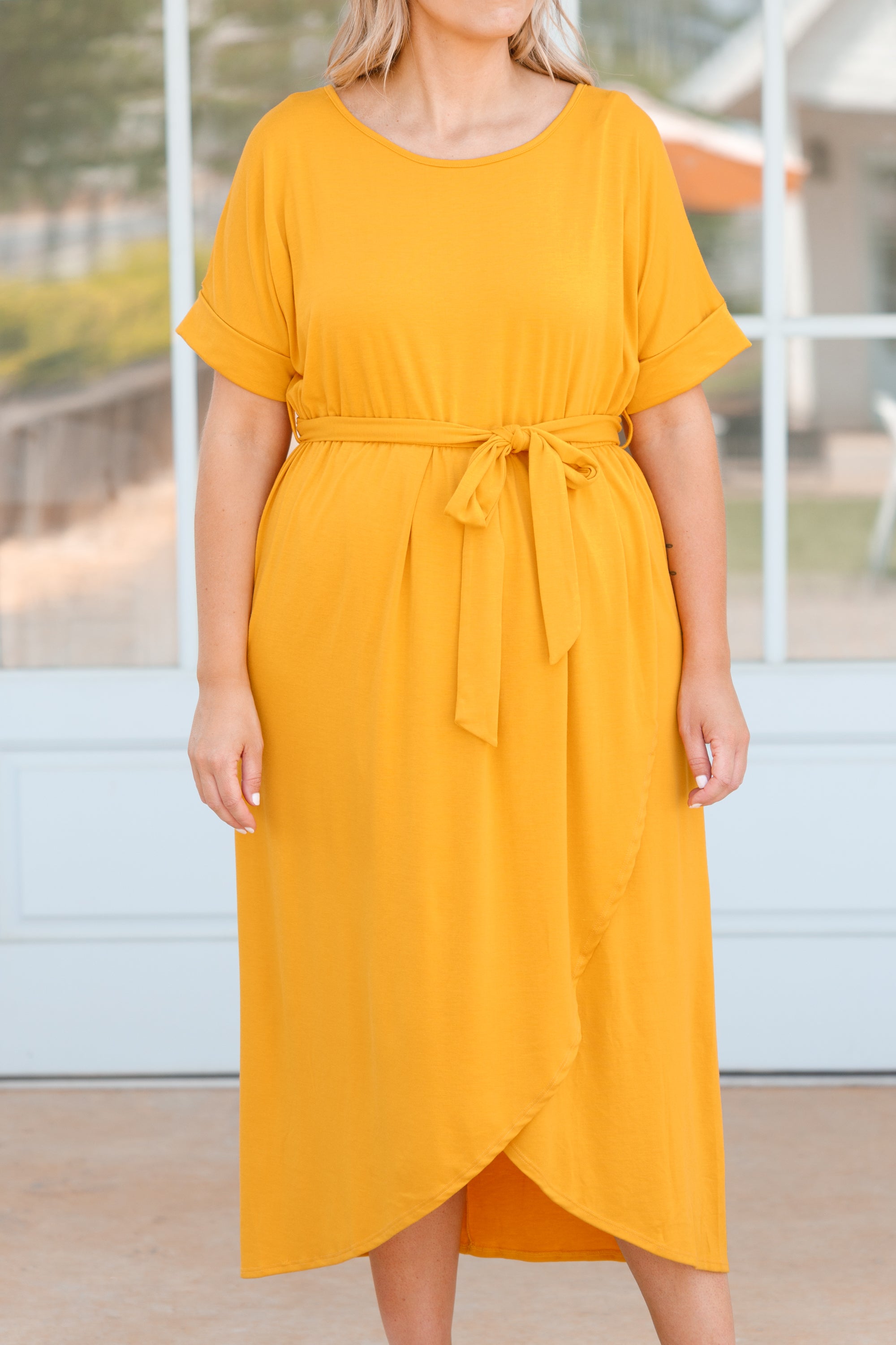 I'm Speechless Dress. Mustard