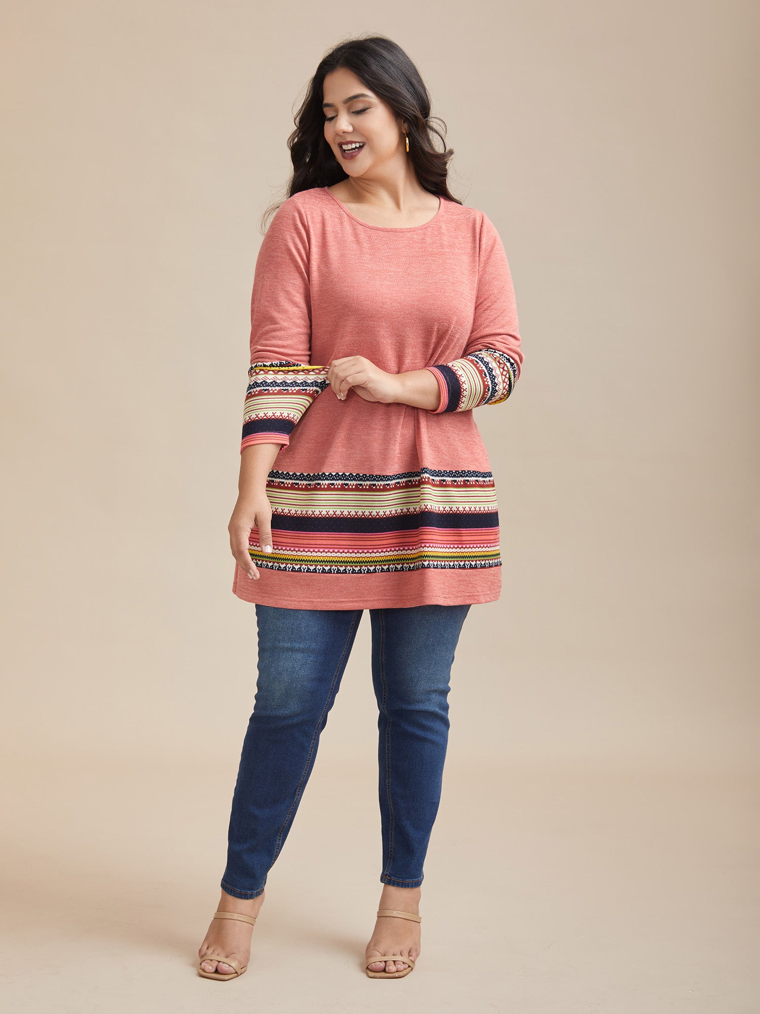 Tunic Boho Print Pocket T-shirt