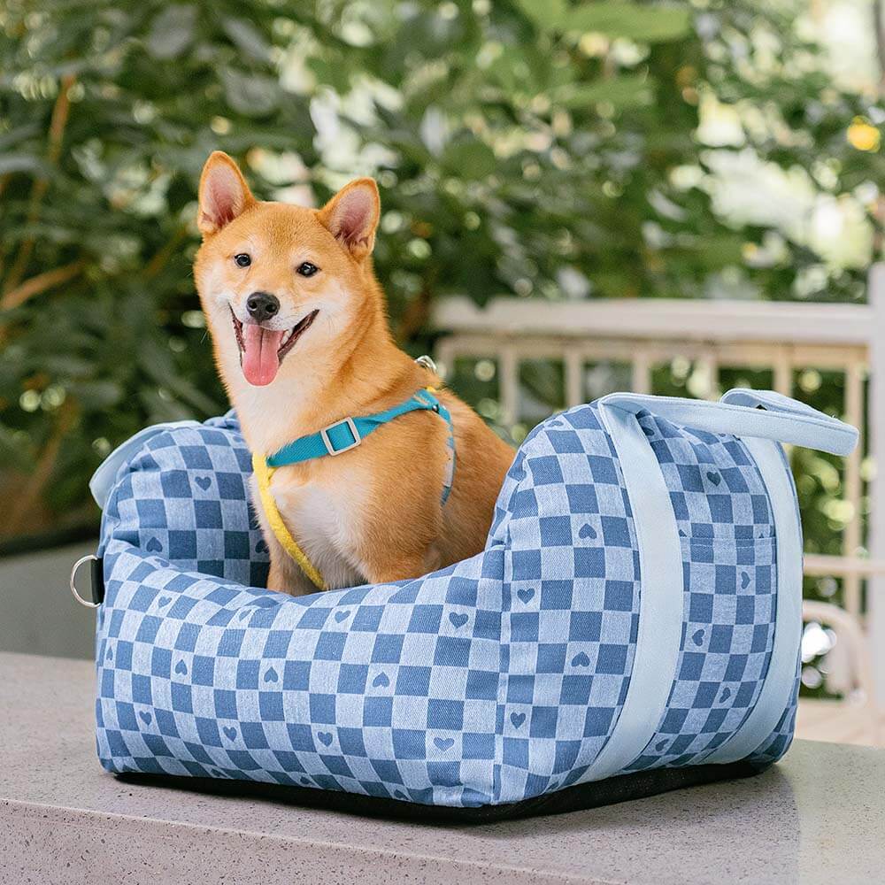 Travel Safety Puppy Dog Car Seat Bed - First Class